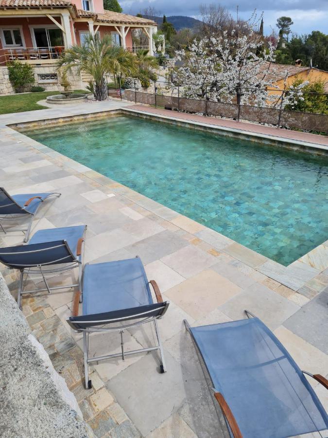 Adorable Maison Independante 30M2 Avec Piscine En Saison Cabris Eksteriør billede